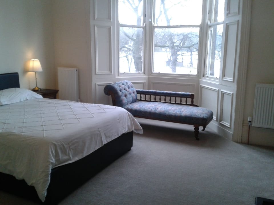 King Room & Shared Bathroom | Memory foam beds, desk, iron/ironing board, free WiFi