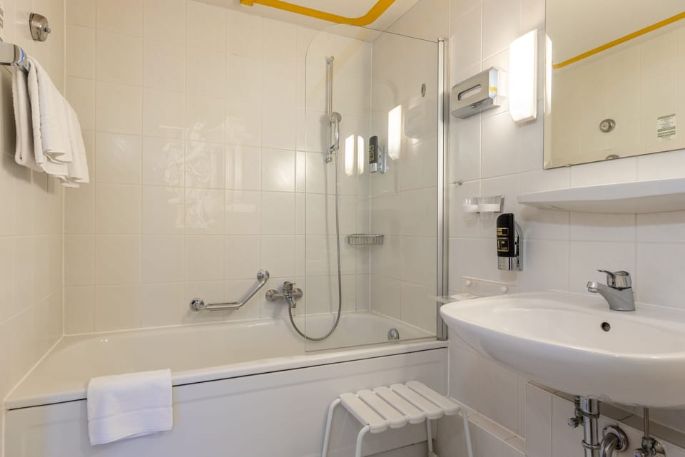 Hair dryer, towels