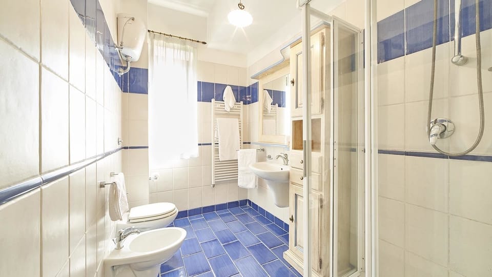 Shower, rainfall showerhead, hair dryer, bidet