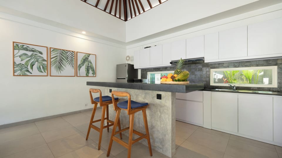 Exclusive Villa, 3 Bedrooms | Private kitchen | Coffee/tea maker, full-size fridge, microwave, stovetop