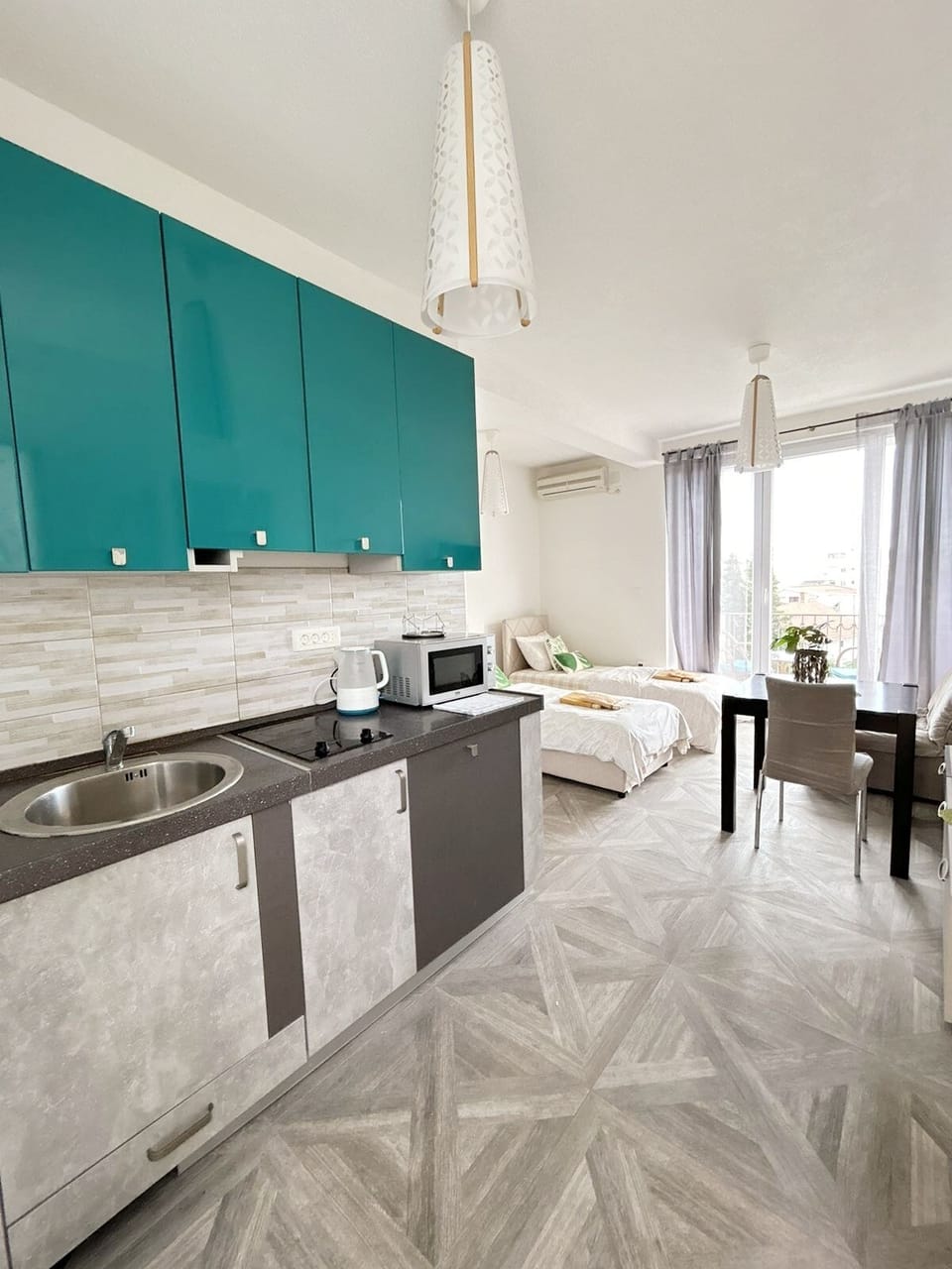 Comfort Studio, Sea View (Tropicano) | Premium bedding, soundproofing, iron/ironing board, free WiFi