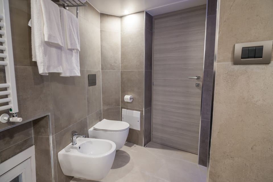 Double or Twin Room (3) | Bathroom | Shower, rainfall showerhead, free toiletries, hair dryer