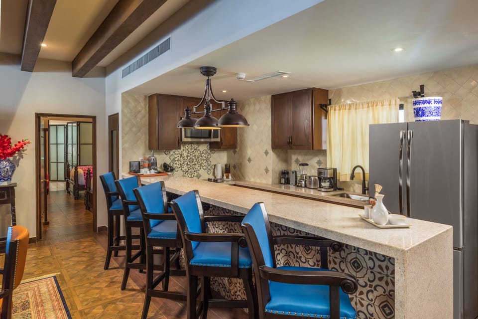 Four Bedroom Residence Ocean Vista, Plunge Pool | Private kitchen | Fridge, microwave, stovetop, espresso maker