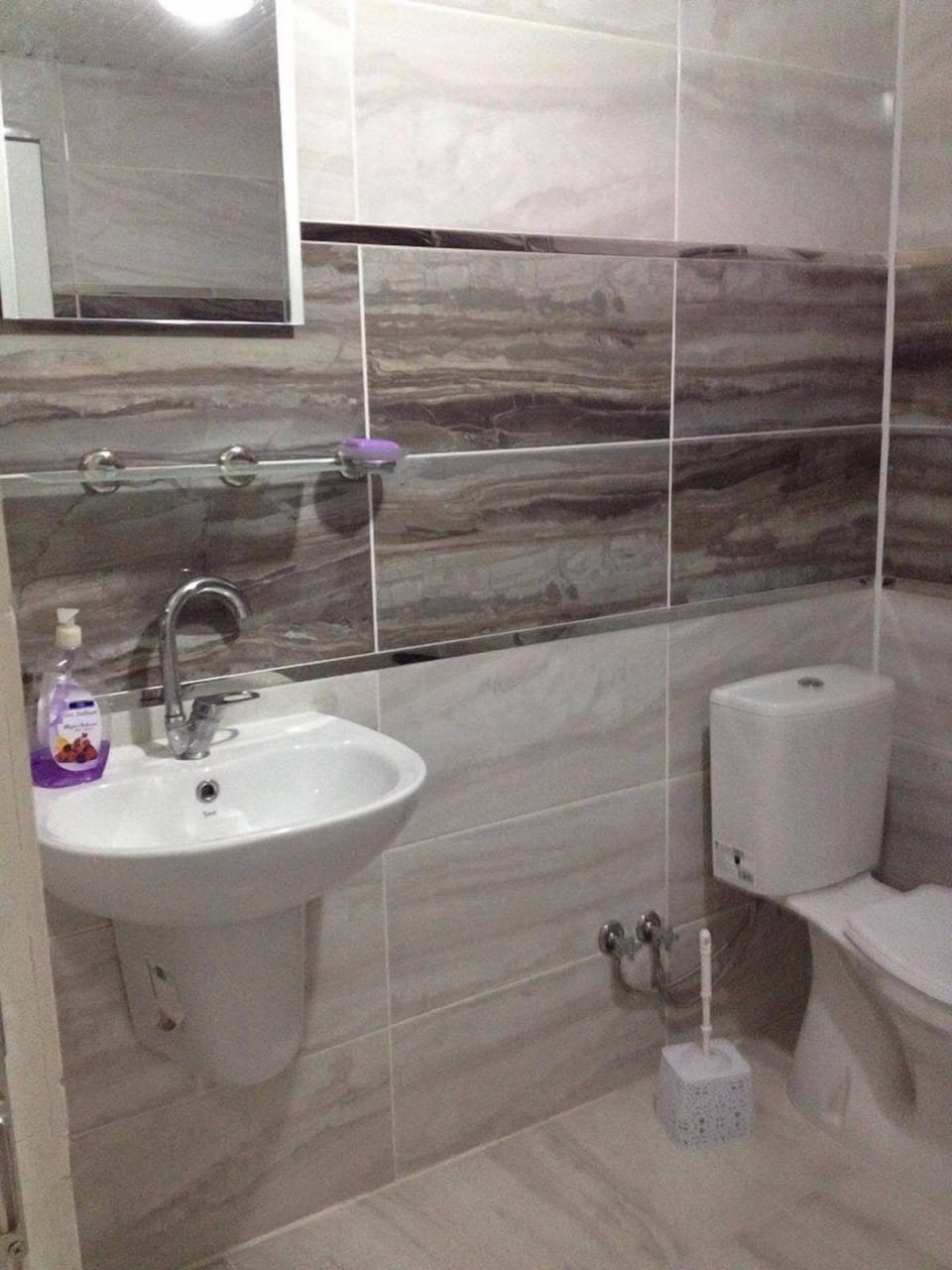 Shower, free toiletries, hair dryer, slippers