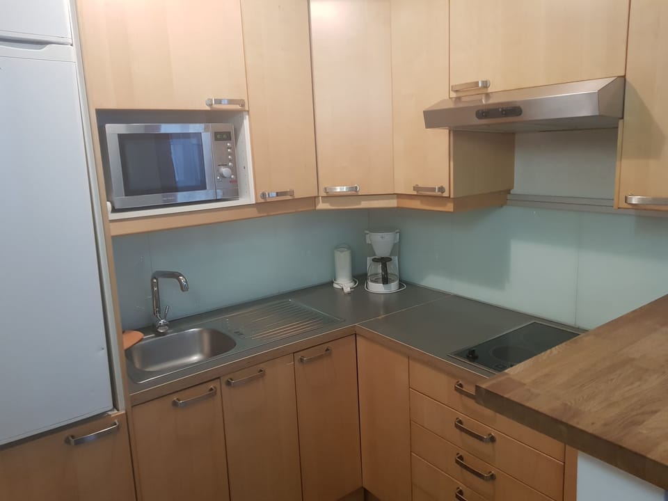 Apartment | Private kitchen | Fridge, microwave, stovetop, coffee/tea maker