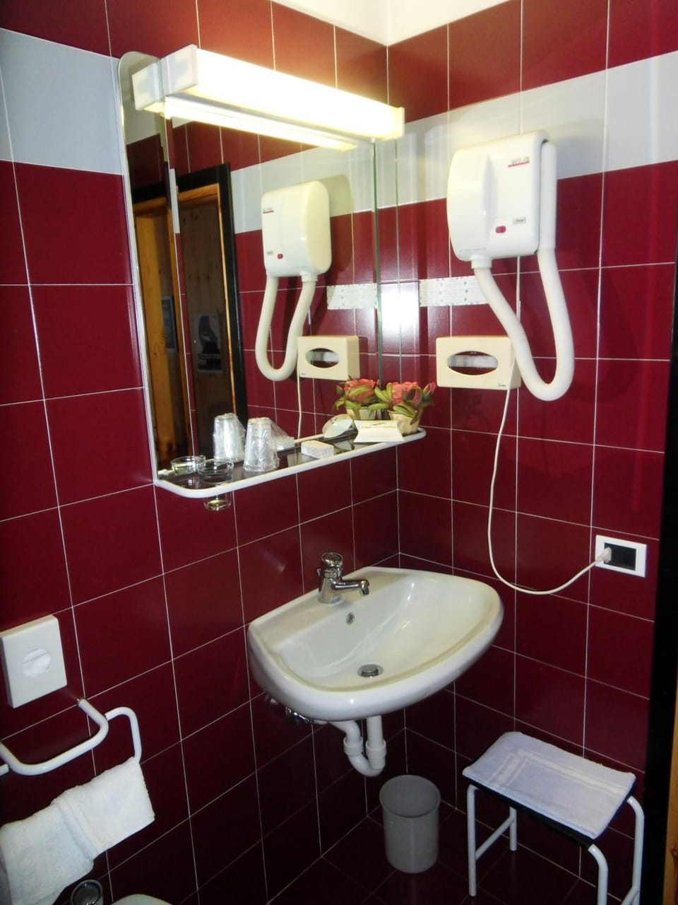 Shower, hair dryer