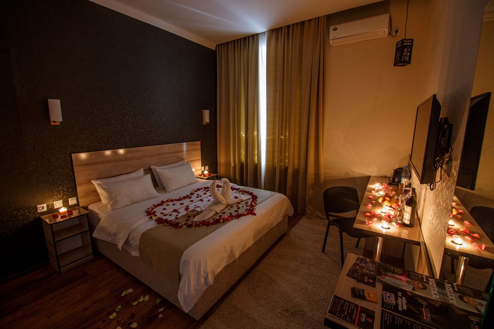 Standard Double or Twin Room | Desk, blackout drapes, soundproofing, iron/ironing board (on request)