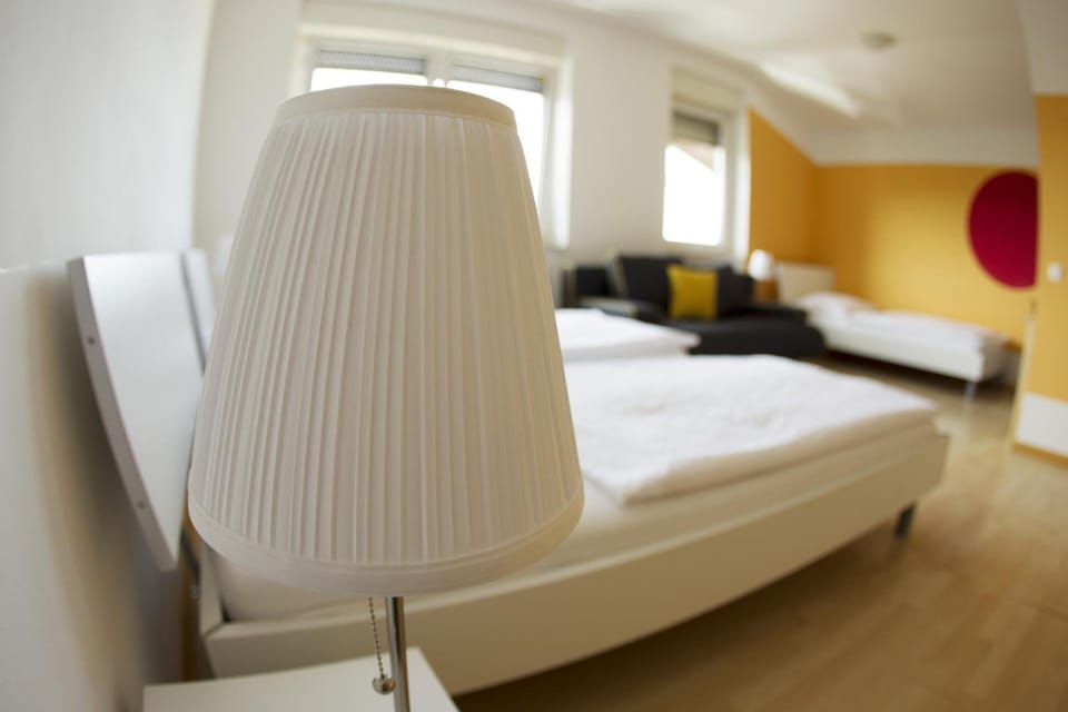 Desk, free WiFi, bed sheets