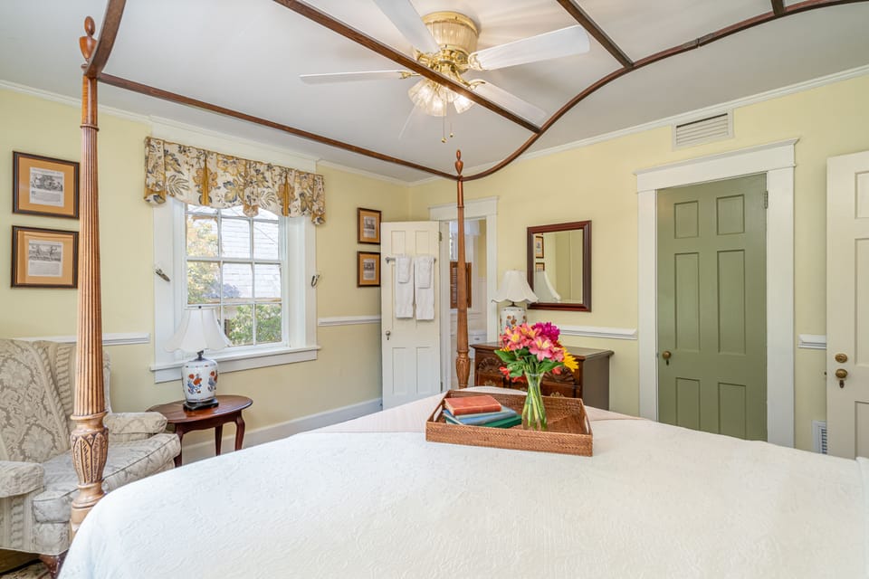 The Rebecca Rolfe Room | Individually decorated, individually furnished, iron/ironing board