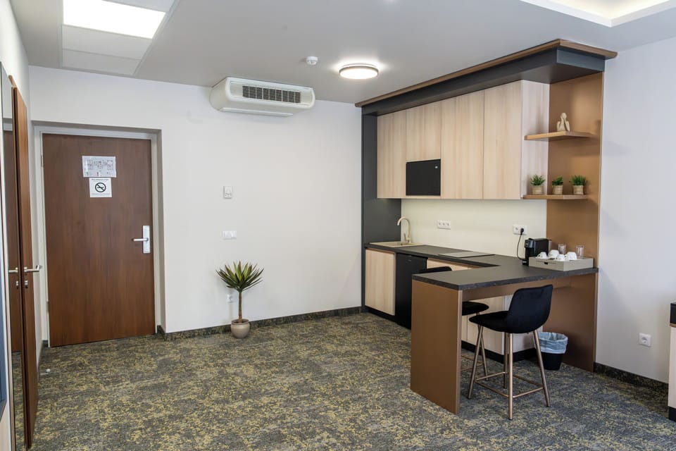 Superior apartment with kitchen | In-room safe, desk, laptop workspace, blackout drapes