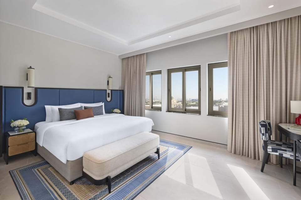2 Bedroom Presidential Suite, Newly Renovated, Living & Dining Area, Evening Drinks & Canape Section | Premium bedding, down comforters, minibar, in-room safe
