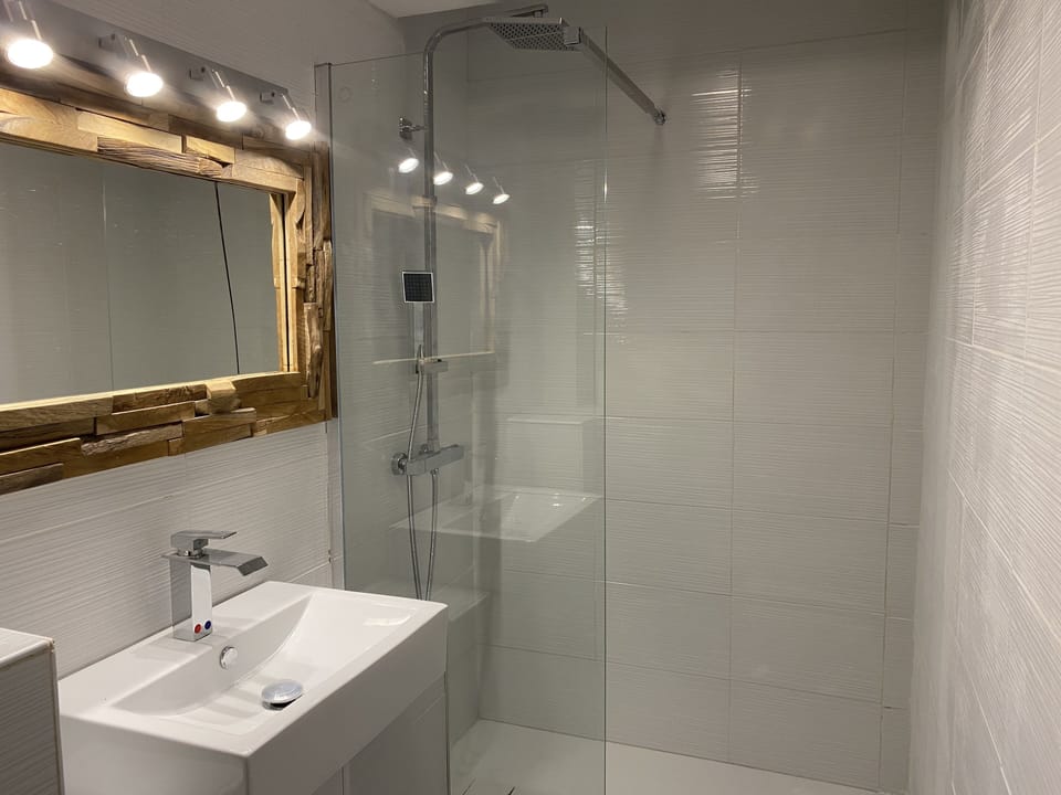 Superior Double Room | Bathroom | Shower, hair dryer, towels, soap