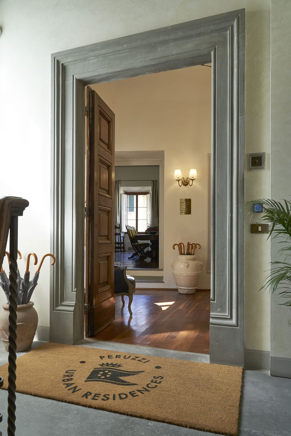 Interior entrance
