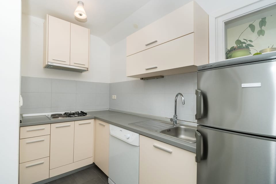 Private kitchen | Fridge, stovetop, cookware/dishes/utensils, freezer
