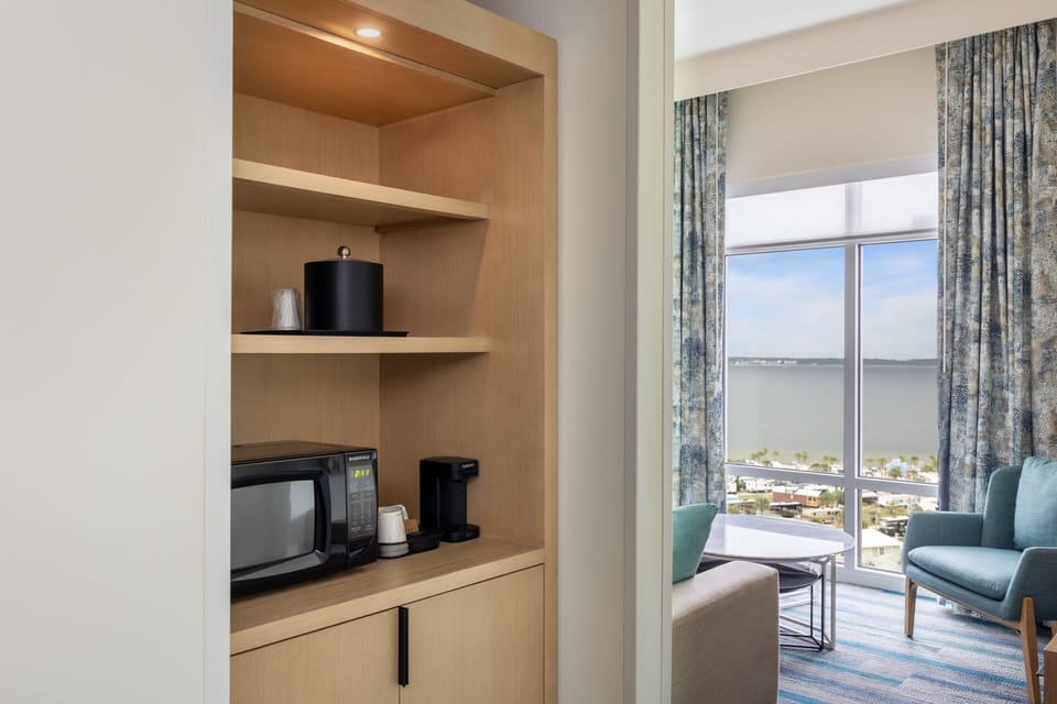 Desk, blackout drapes, iron/ironing board, rollaway beds (surcharge)