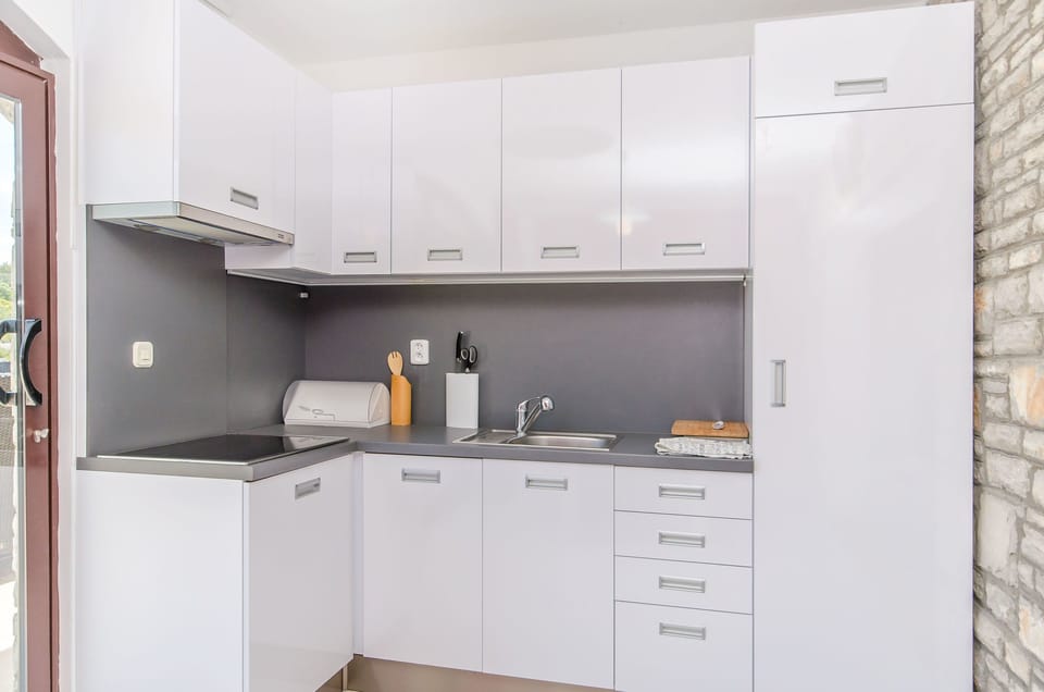 Private kitchen | Fridge, stovetop, cookware/dishes/utensils, freezer