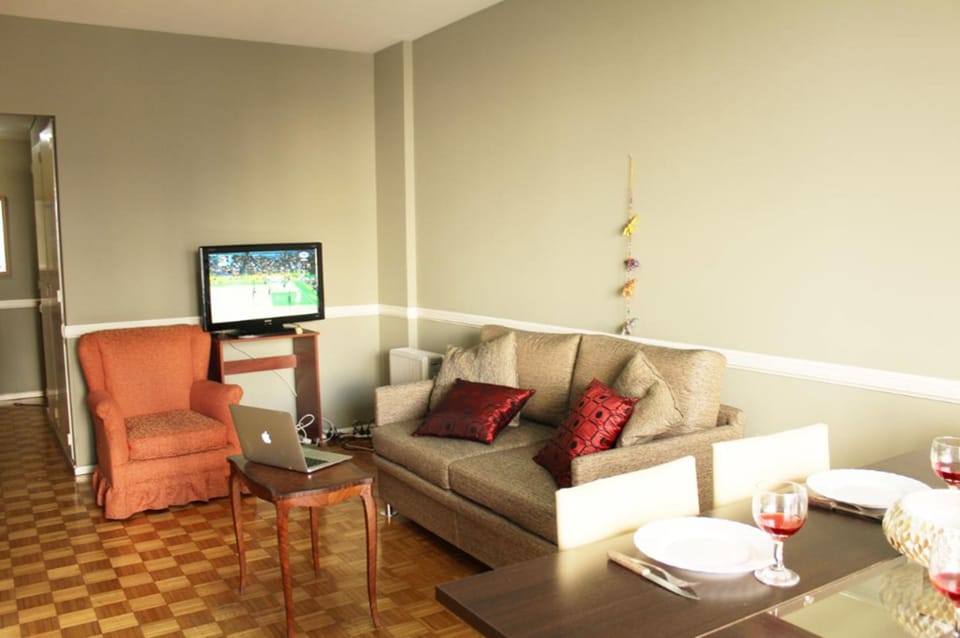 Apartment, Balcony | Living area | Flat-screen TV