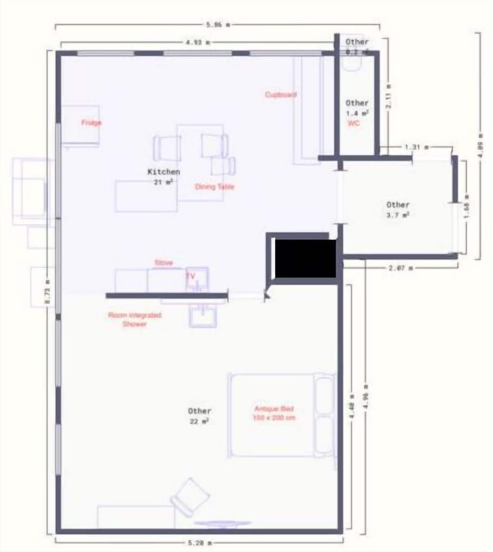 One-Bedroom Apartment | Premium bedding, individually decorated, individually furnished, desk