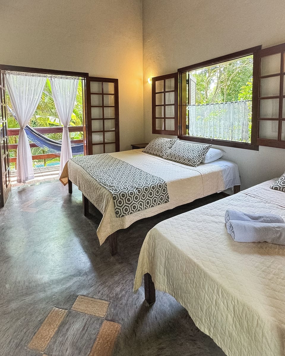 Superior Quadruple Room, Balcony, Garden View | Hypo-allergenic bedding, minibar, desk, iron/ironing board