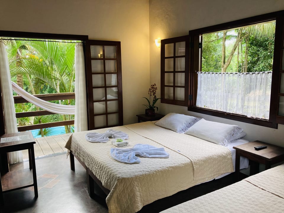 Superior Quadruple Room, Balcony, Garden View | Hypo-allergenic bedding, minibar, desk, iron/ironing board