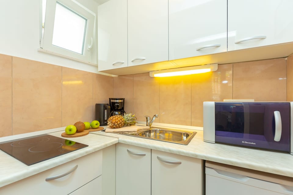 Apartment (2 Bedrooms) | Private kitchen | Fridge, microwave, stovetop, coffee/tea maker