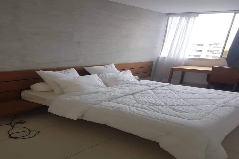Apartment | Desk, blackout drapes, iron/ironing board (on request), WiFi (free)