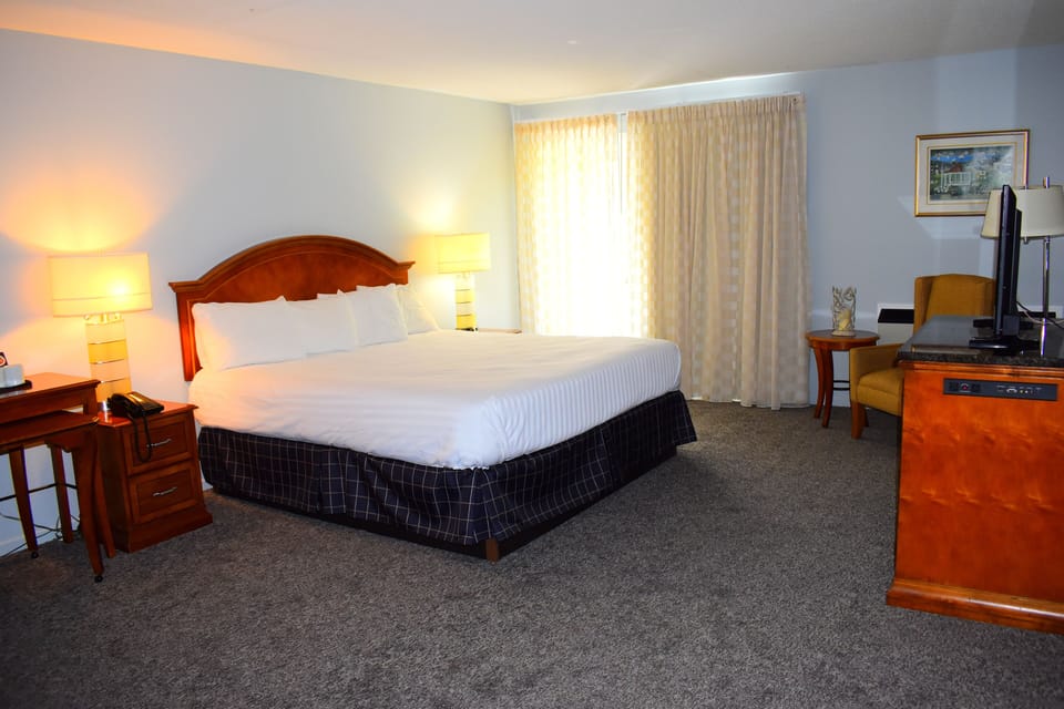Standard Room, 1 King Bed | Iron/ironing board, cribs (free), WiFi (free), bed sheets