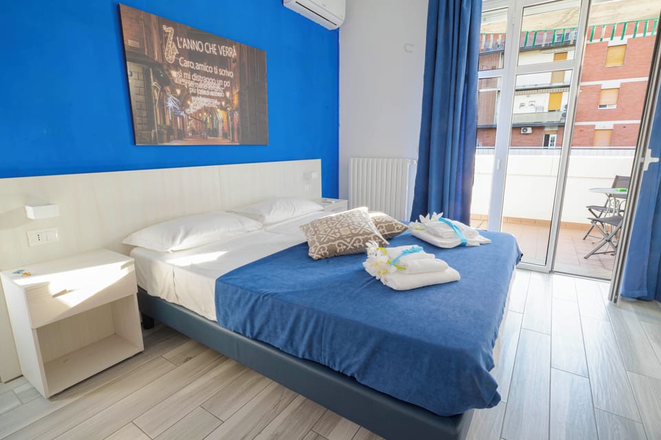 Deluxe Double or Twin Room, Terrace | Egyptian cotton sheets, premium bedding, Tempur-Pedic beds