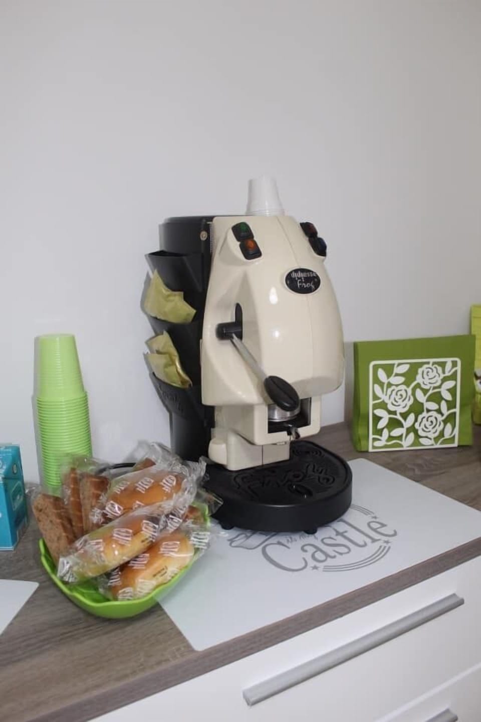 Free daily self-serve breakfast