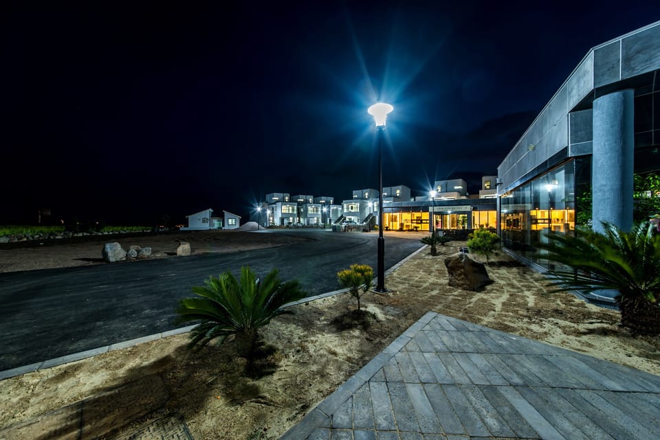 Front of property - evening/night