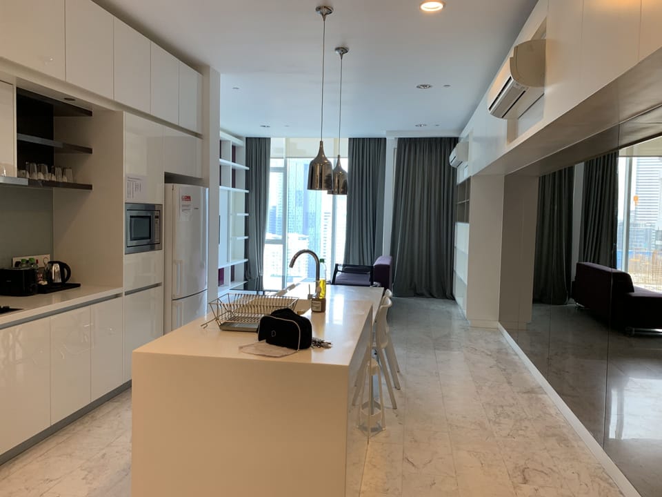 Family Apartment, 2 Bedrooms | Private kitchenette | Fridge, microwave, stovetop, dishwasher