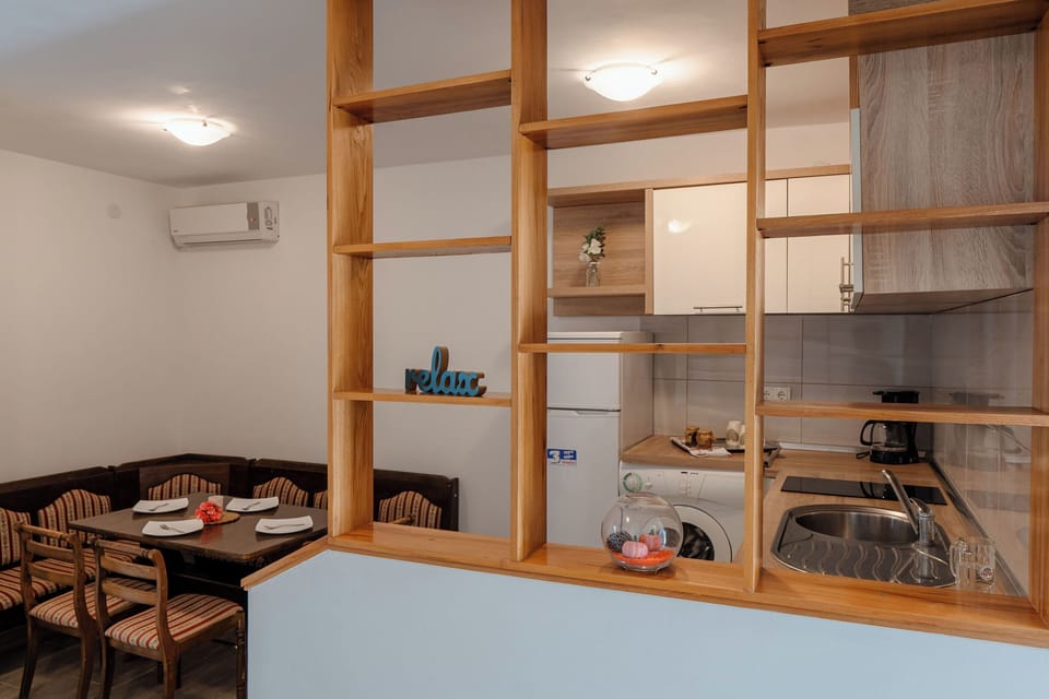 Villa | Private kitchen | Espresso maker, fridge, oven, stovetop