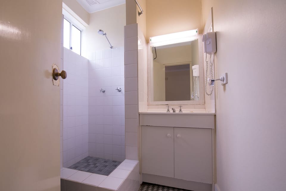 Shower, free toiletries, hair dryer (on request), towels