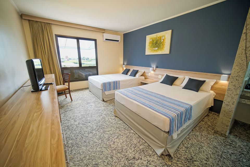 Executive Double Room, 2 Double Beds | Minibar, in-room safe, desk, free WiFi