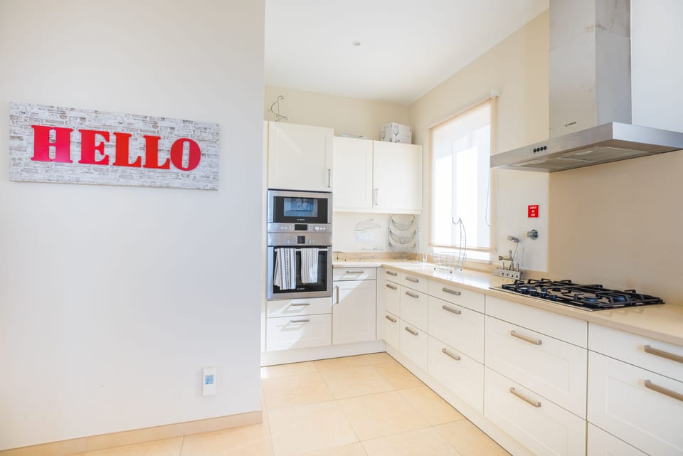 Villa, 4 Bedrooms, Private Pool, Sea View | Private kitchen | Full-size fridge, microwave, oven, stovetop