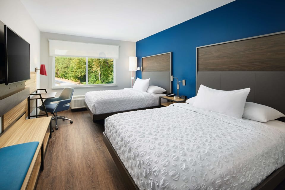 Room, 2 Queen Beds | Desk, laptop workspace, iron/ironing board, free WiFi