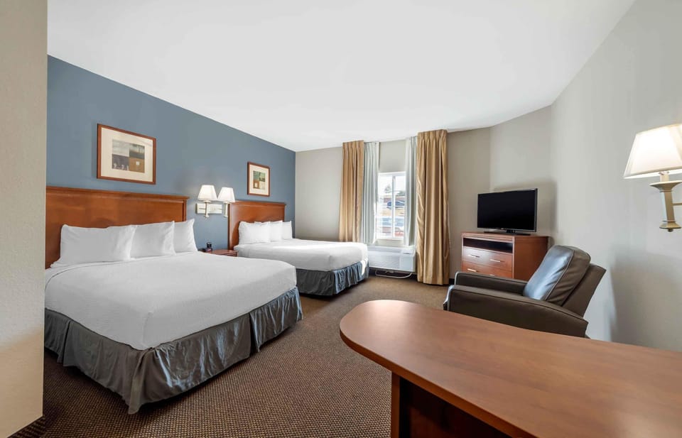 Standard Studio, 2 Queen Beds, Non Smoking, Refrigerator & Microwave | In-room safe, desk, iron/ironing board, free WiFi