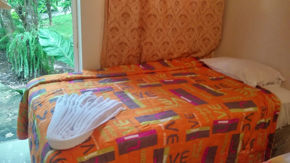 Blackout drapes, bed sheets