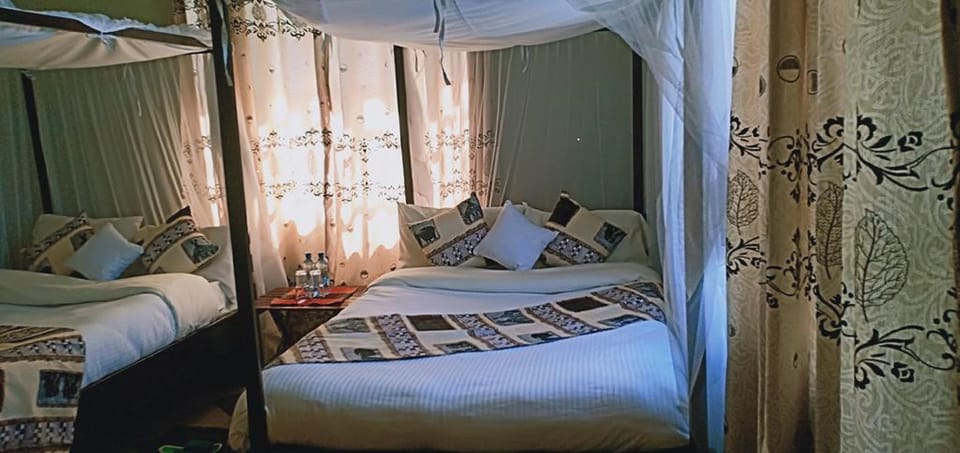 Twin Room | Premium bedding, memory foam beds, desk, iron/ironing board