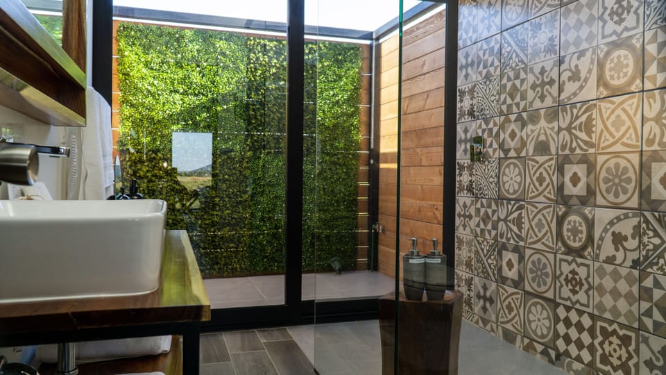 Standard Double Room, 1 Queen Bed | Bathroom shower