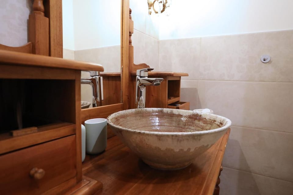 Shower, rainfall showerhead, bathrobes, bidet