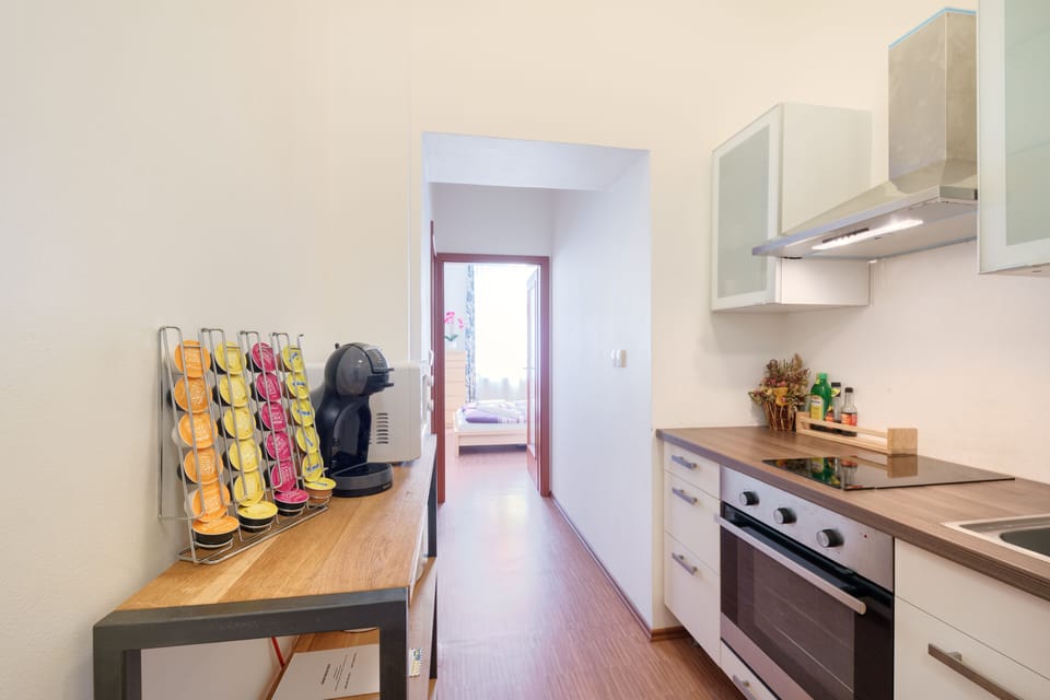 Apartment | Private kitchenette | Full-size fridge, microwave, oven, stovetop