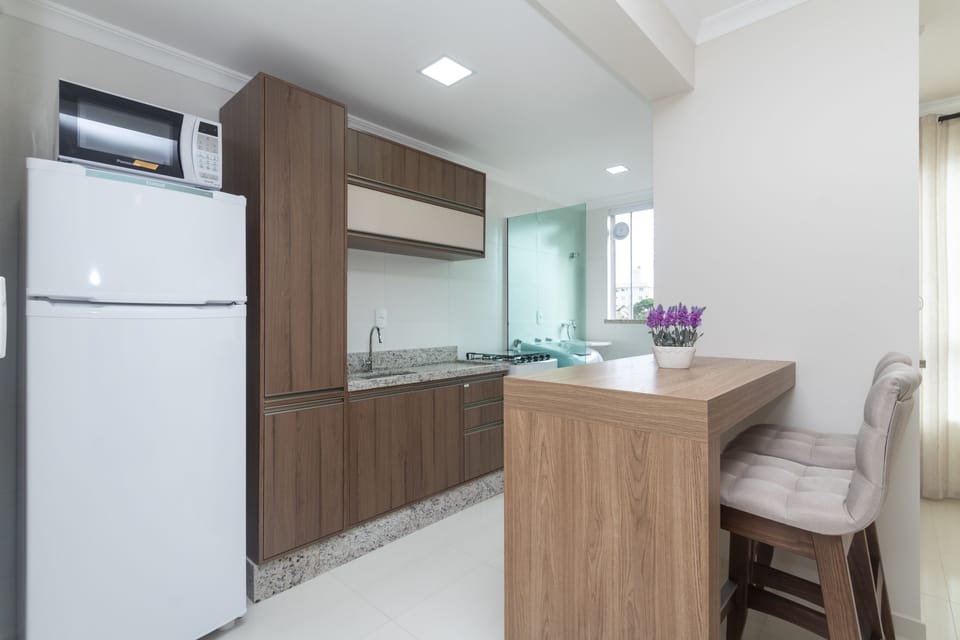 Apartment | Private kitchen | Fridge, microwave, oven, stovetop