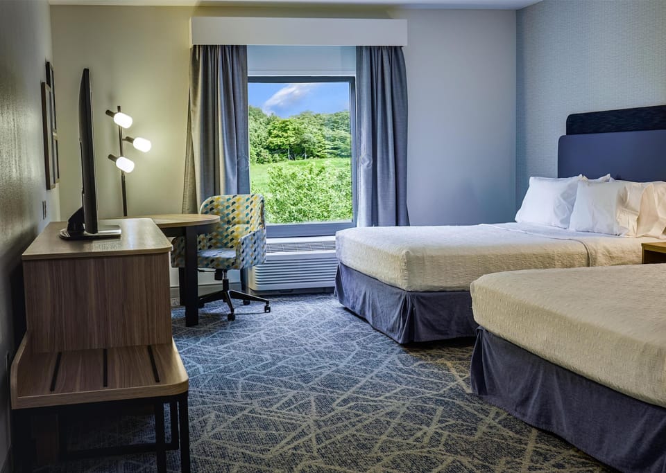 Room, 2 Queen Beds, Accessible, Non Smoking | Desk, blackout drapes, iron/ironing board, free WiFi