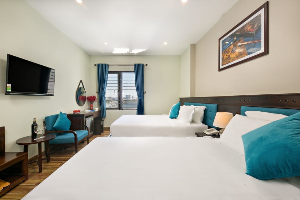 Premium bedding, down comforters, memory foam beds, minibar