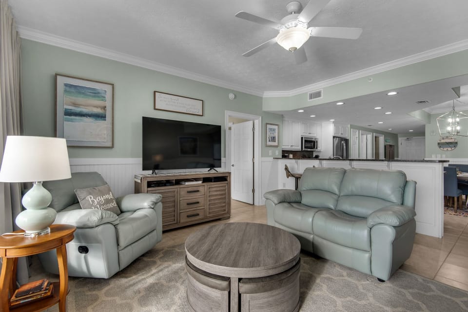 Condo, Multiple Beds, Pool Access | Living area | 42-inch TV with cable channels