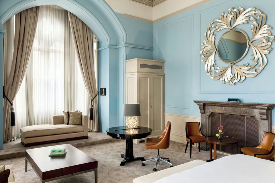 Premium bedding, down comforters, pillowtop beds, minibar