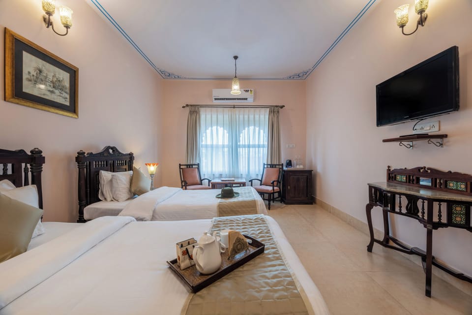 Superior Double or Twin Room, 1 Bedroom, Courtyard View, Courtyard Area | Bathroom | Shower, eco-friendly toiletries, hair dryer, slippers