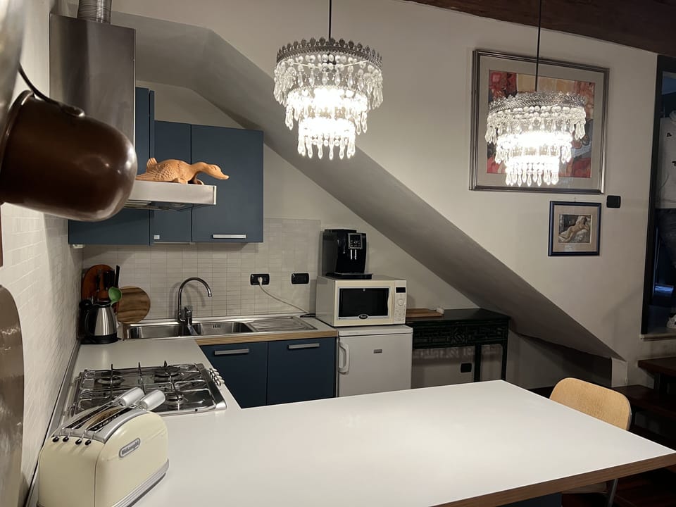 Family Apartment, Multiple Beds, Garden View | Private kitchen | Coffee/tea maker, electric kettle
