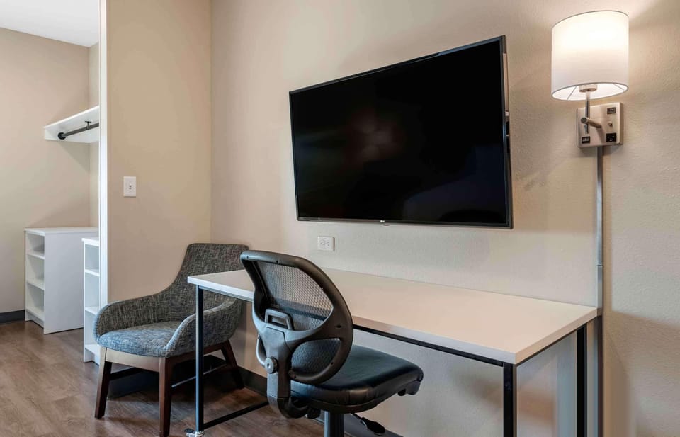 Premium Studio, 2 Queen Beds, Non Smoking, Refrigerator (Microwave) | Premium bedding, desk, laptop workspace, iron/ironing board